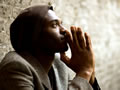 Young man praying